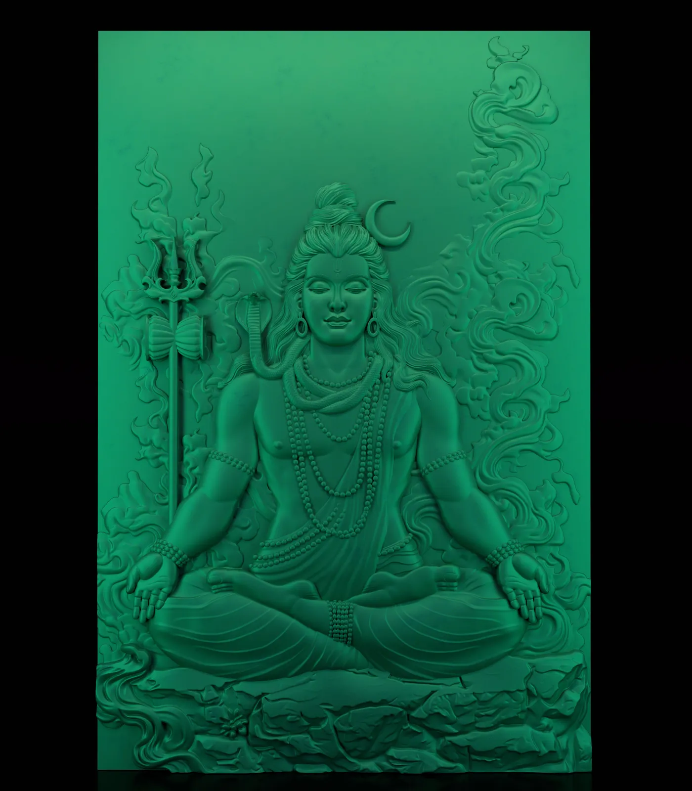 Shiva 3D Relief