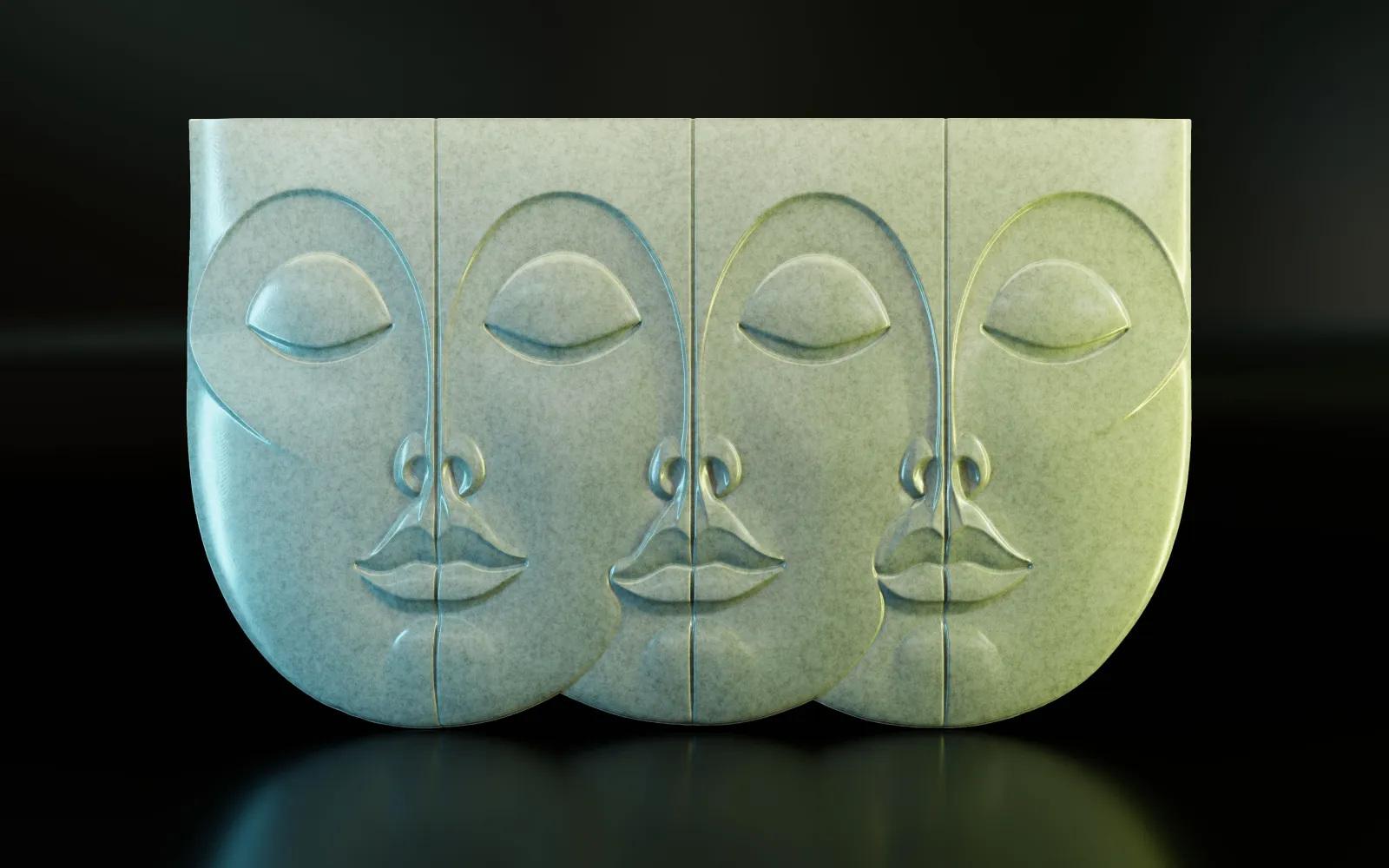 Abstract Face Relief