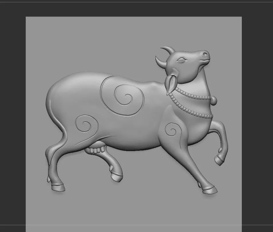 Decorative Cow Relief